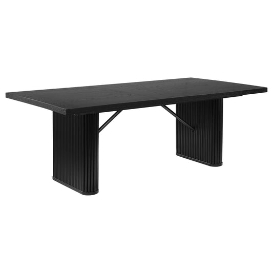 Catherine Dining Table in Black - Coaster Furniture