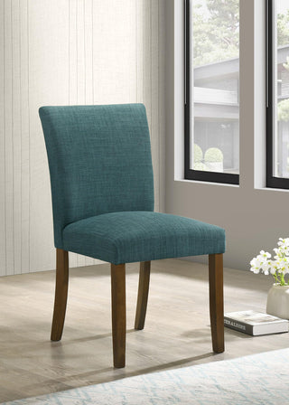 Paxton Side Chair in Teal Blue - Coaster Furniture