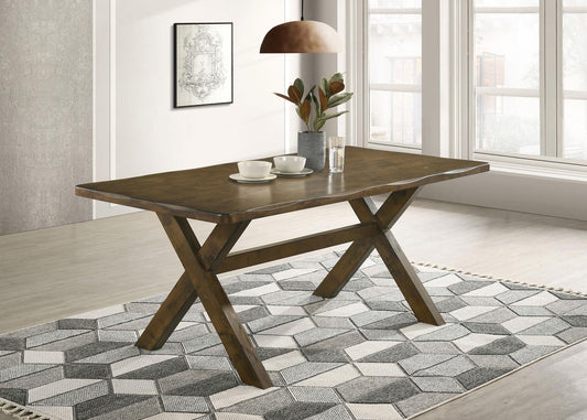Alston Dining Table in Knotty Nutmeg - Coaster Furniture