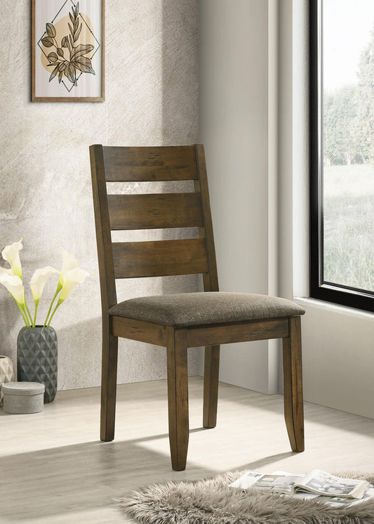 Alston Side Chair in Knotty Nutmeg - Coaster Furniture