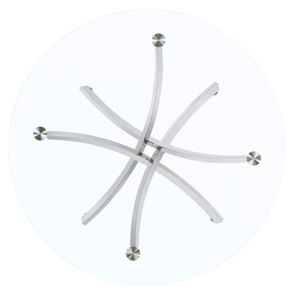 Beckham Dining Table in Chrome - Coaster Furniture