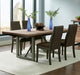 Spring Creek Dining Set in Natural Walnut / Chocolate - Coaster Furniture