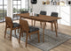 Redbridge 5-Piece Dining Set in Natural Walnut - Coaster Furniture
