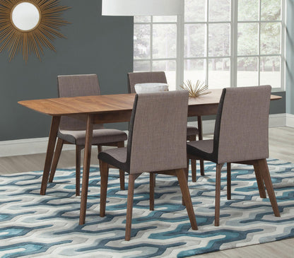 Redbridge 5-Piece Dining Set in Natural Walnut - Coaster Furniture