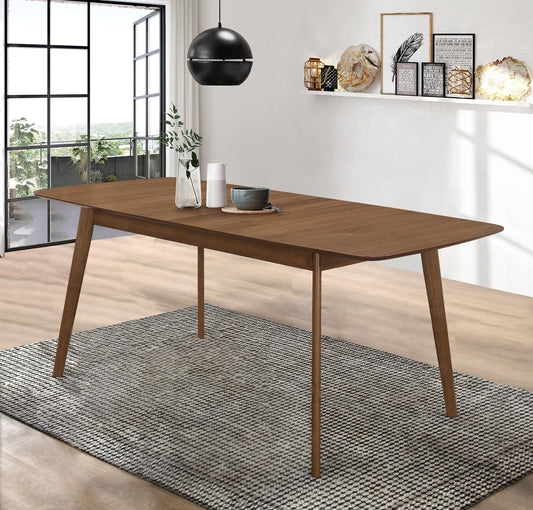 Redbridge Dining Table in Natural Walnut - Coaster Furniture