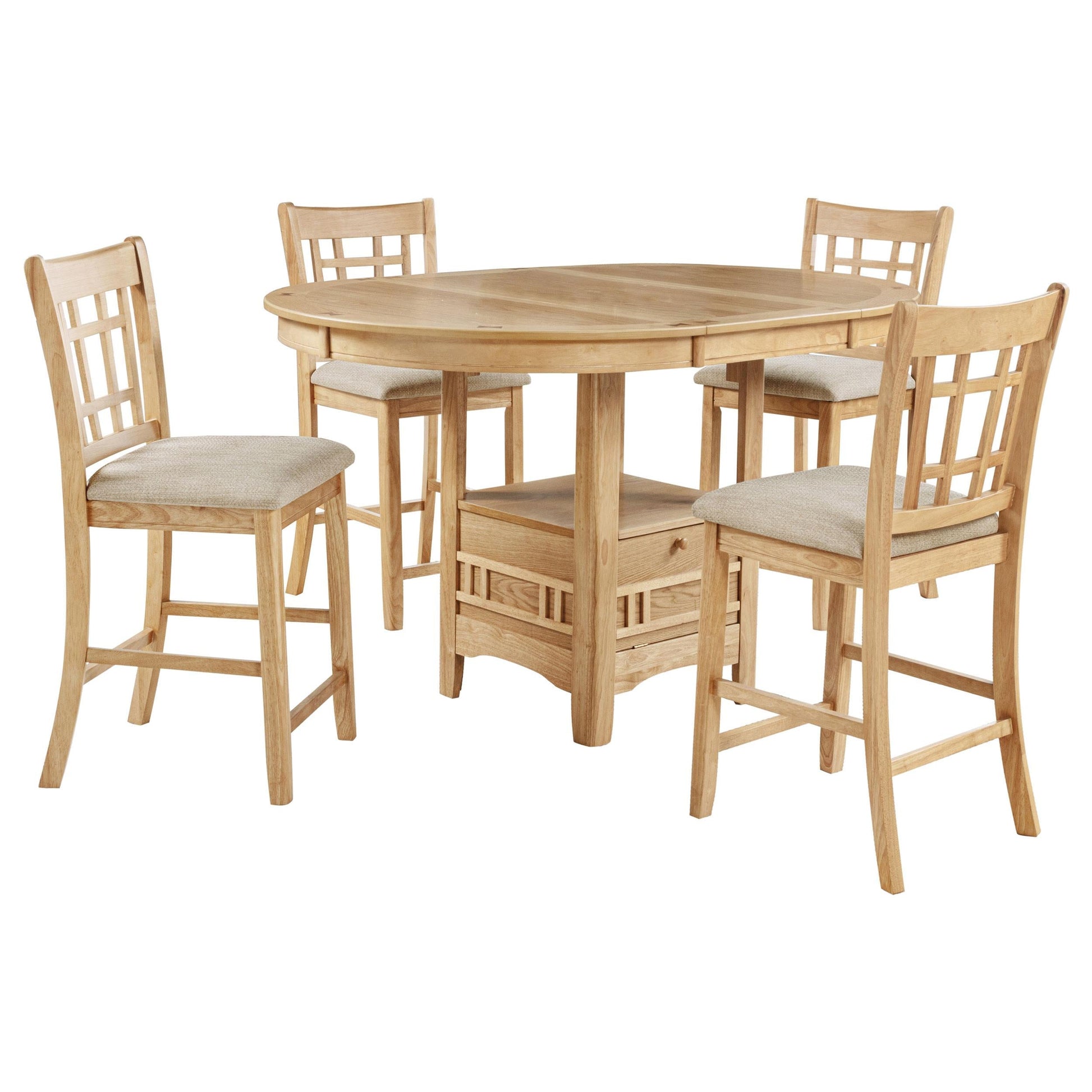 Lavon Counter Height Dining Set - Light Oak