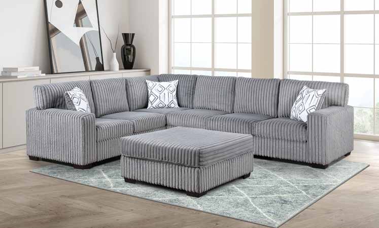 3654 Grey Living Room Set