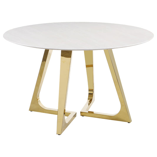 Gwynn Dining Table in White - Coaster Furniture