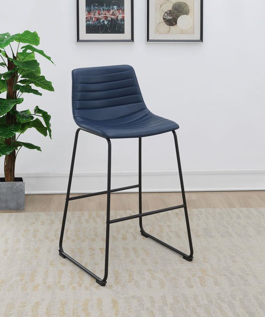 Zuni Bar Stool in Blue - Coaster Furniture