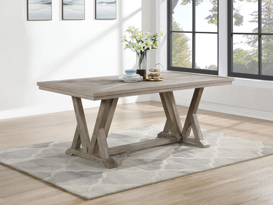 Cornelia Dining Table in Coastal Grey - Coaster Furniture