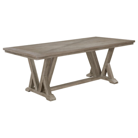 Cornelia Dining Table in Coastal Grey - Coaster Furniture
