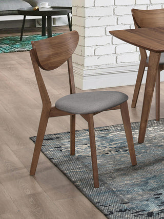 Alfredo Side Chair in Natural Walnut - Coaster Furniture