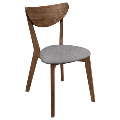 Alfredo Side Chair in Natural Walnut - Coaster Furniture