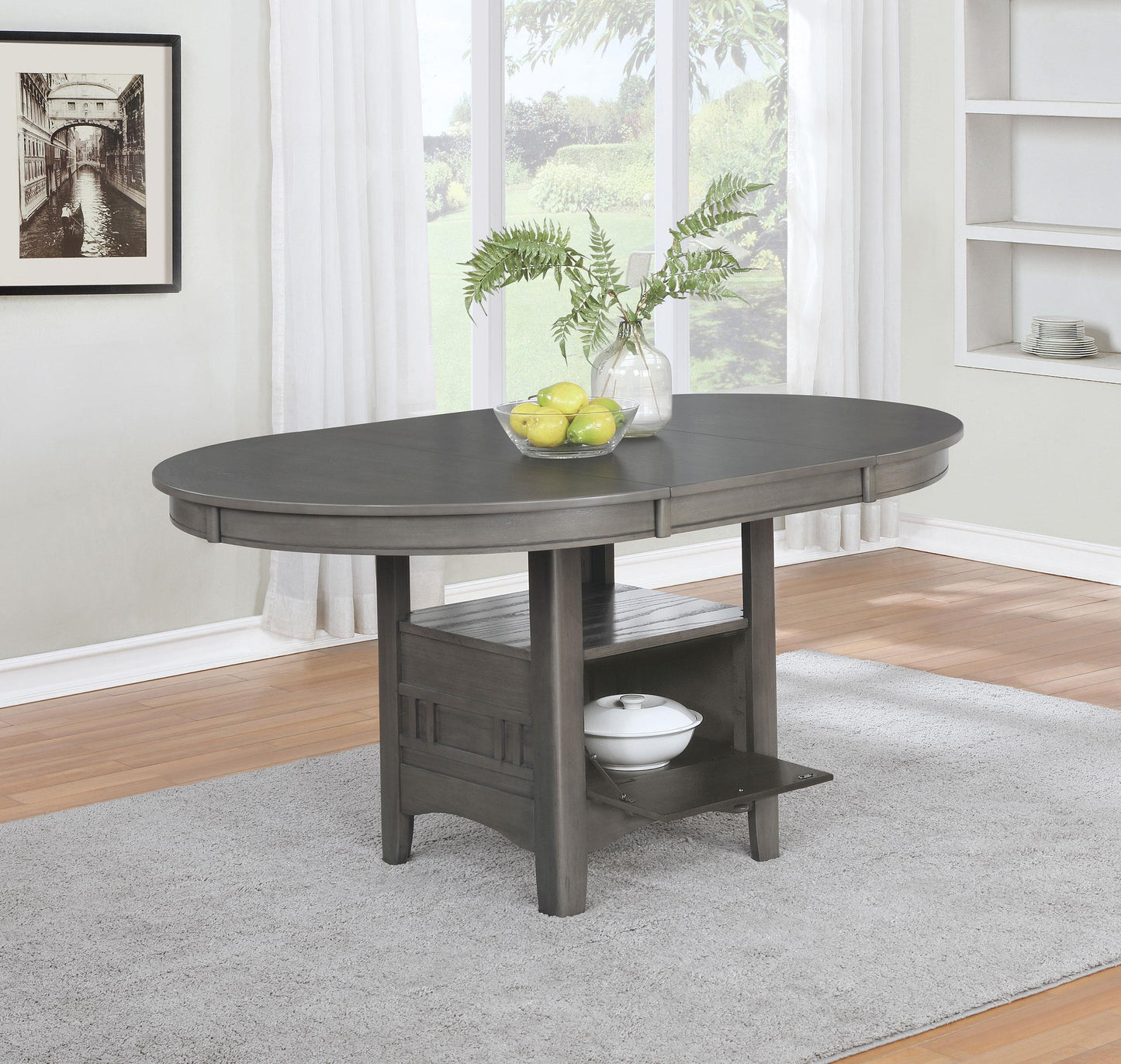 Lavon Dining Table - Medium Grey