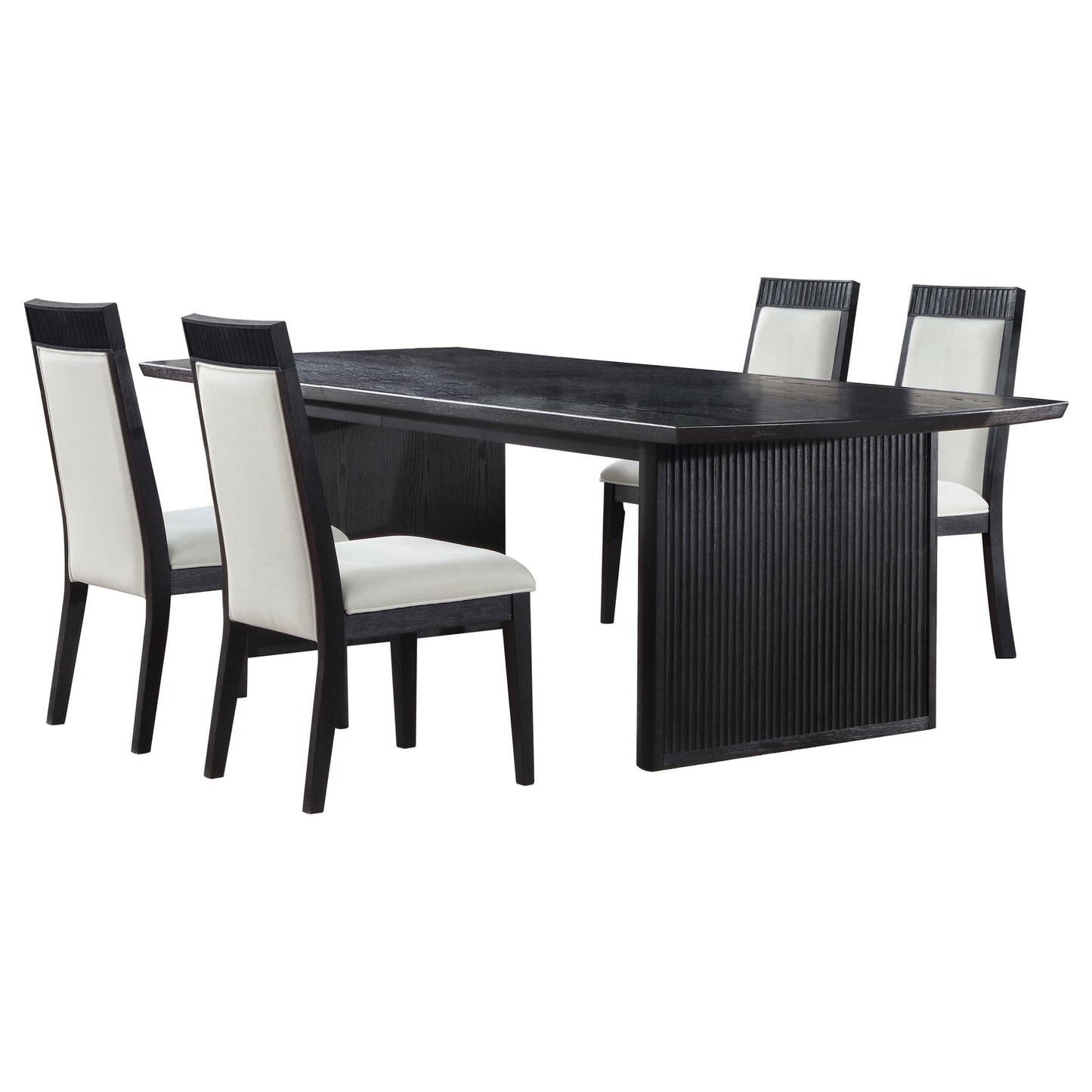 Brookmead Dining Set in Black / Ivory - Coaster Furniture