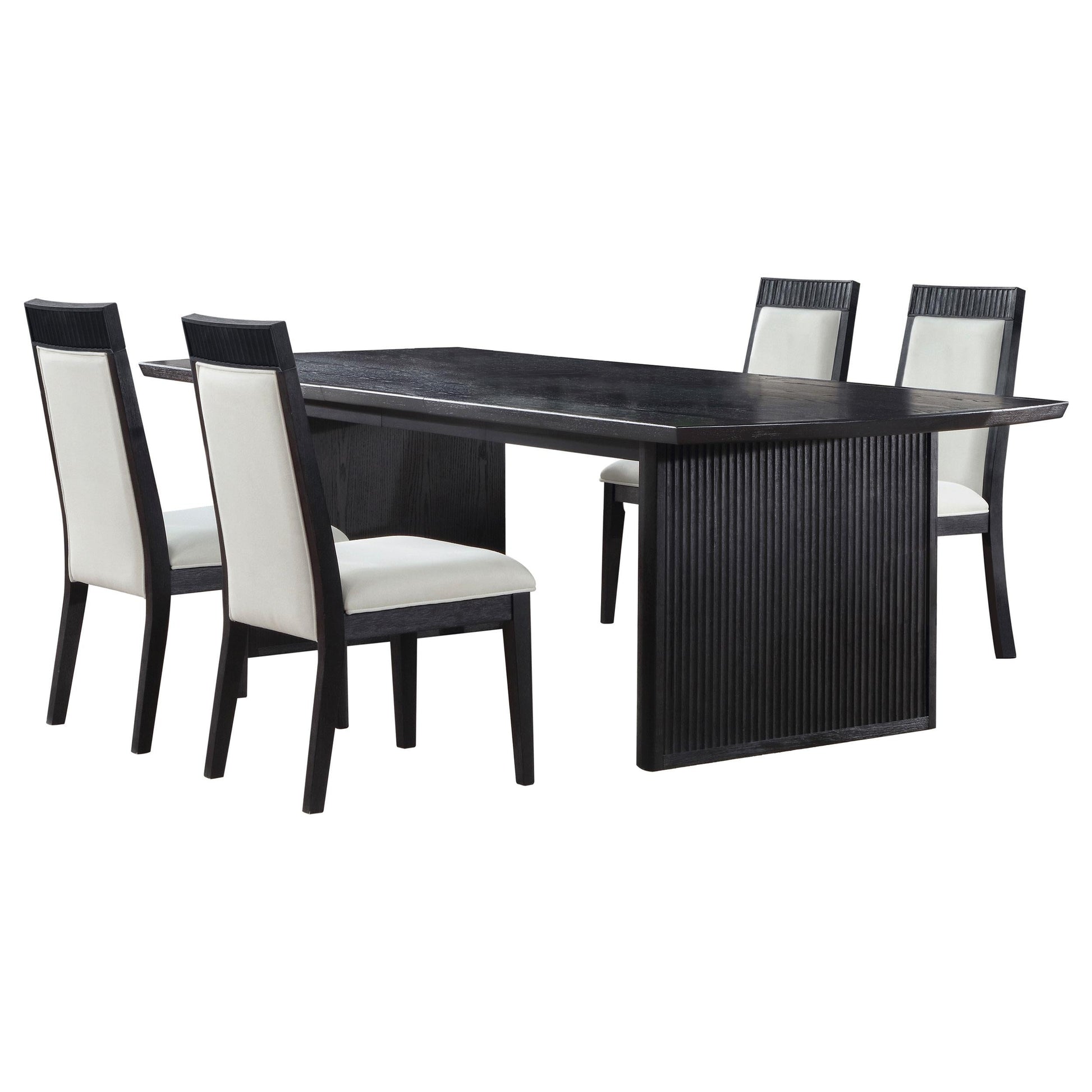 Brookmead Dining Set in Black / Ivory - Coaster Furniture