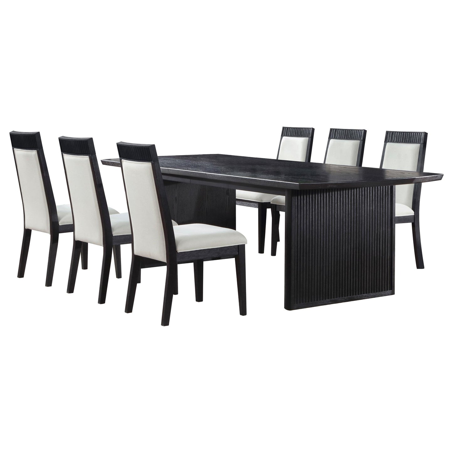 Brookmead Dining Set in Black / Ivory - Coaster Furniture