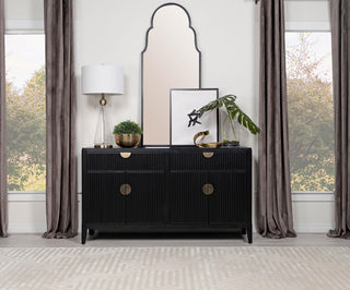 Brookmead Sideboard in Black / Ivory - Coaster Furniture