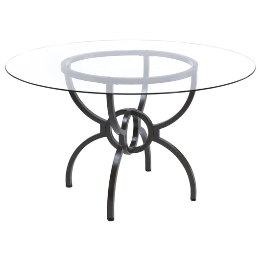 Aviano Dining Table in Gunmetal - Coaster Furniture