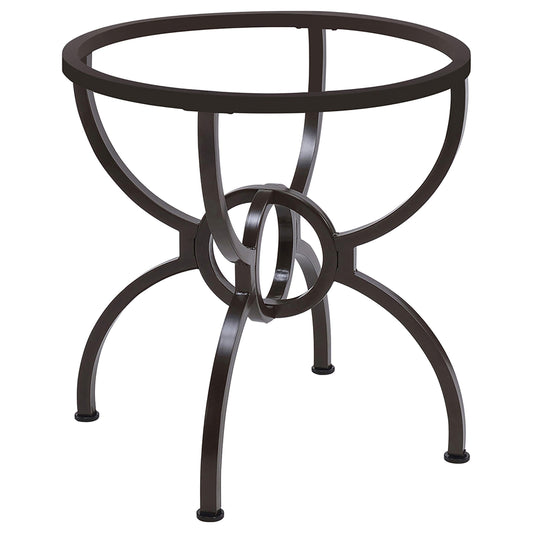 Aviano Dining Table Base in Gunmetal - Coaster Furniture