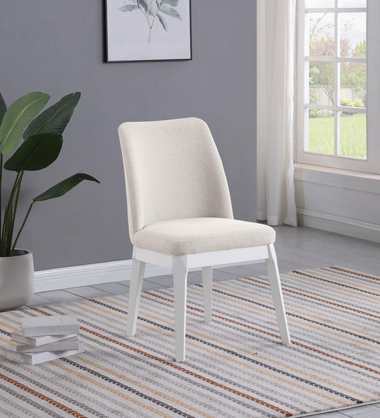 Carissa Side Chair in Beige - Coaster Furniture