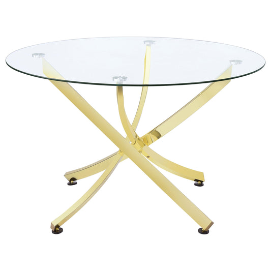 Elowen Dining Table in Light Walnut - Coaster Furniture