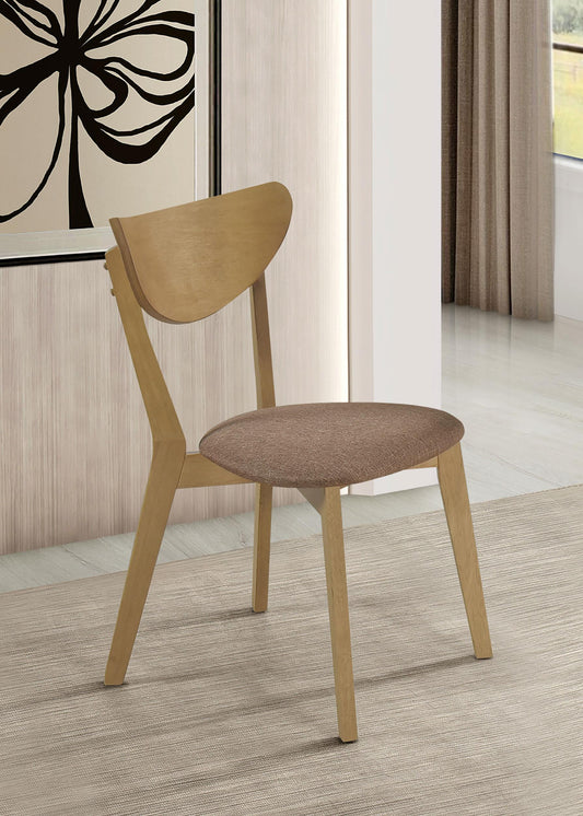 Elowen Side Chair in Light Walnut - Coaster Furniture