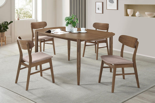 Dortch Dining Table 5-Piece Set in Walnut - Coaster Furniture