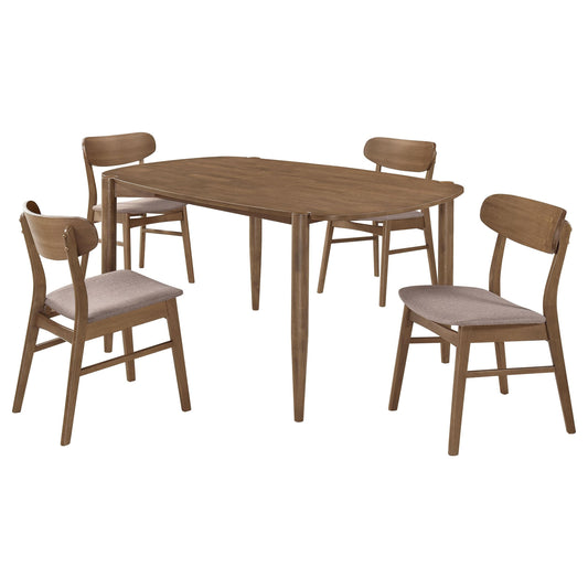 Dortch Dining Table 5-Piece Set in Walnut - Coaster Furniture