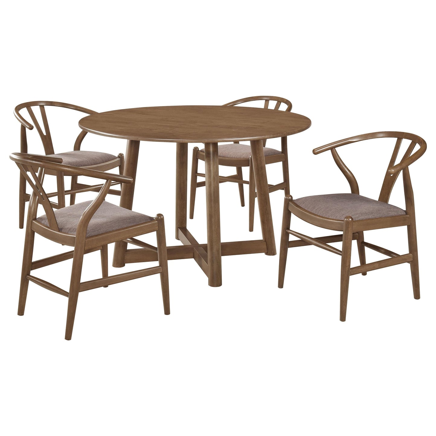 Dinah Dining Table 5-Piece Set in Walnut - Coaster Furniture