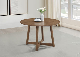 Dinah Dining Table in Walnut - Coaster Furniture