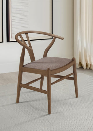 Dinah Side Chair in Walnut - Coaster Furniture