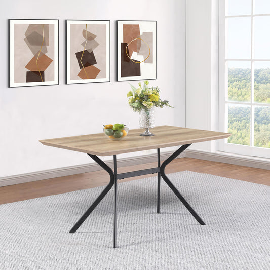 Edgecreek Dining Table in Light Brown - Coaster Furniture