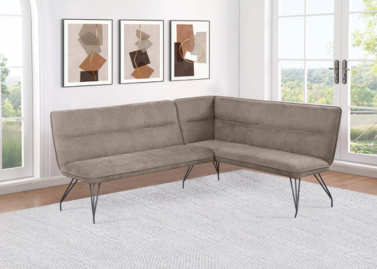 Ackland Nook Bench in Light Grey - Coaster Furniture