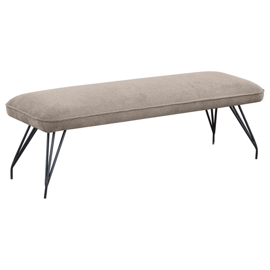 Ackland Bench in Light Grey - Coaster Furniture
