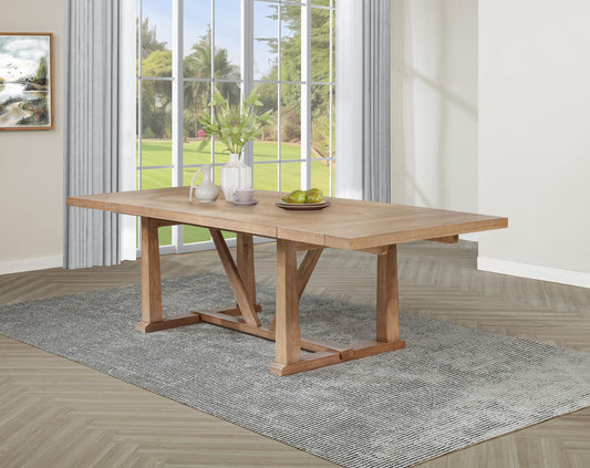 Middleton Dining Table in Natural / Black - Coaster Furniture