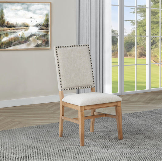 Middleton Side Chair in Natural / Black - Coaster Furniture
