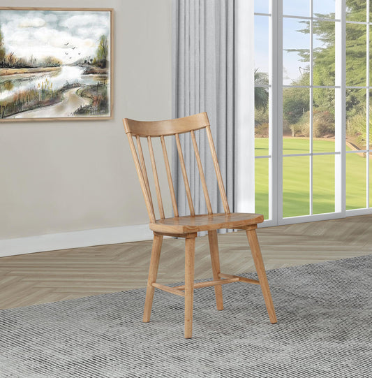 Middleton Side Chair in Natural / Black - Coaster Furniture