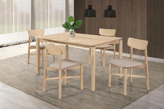Parkridge Dining Table 5-Piece Set - White Washed