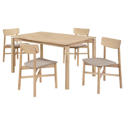 Parkridge Dining Table 5-Piece Set - White Washed
