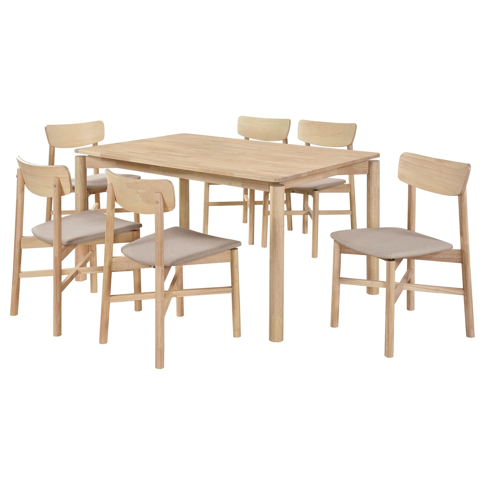 Parkridge Dining Table 7-Piece Set - White Washed