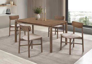 Parkridge Dining Table 5-Piece Set - Natural Walnut