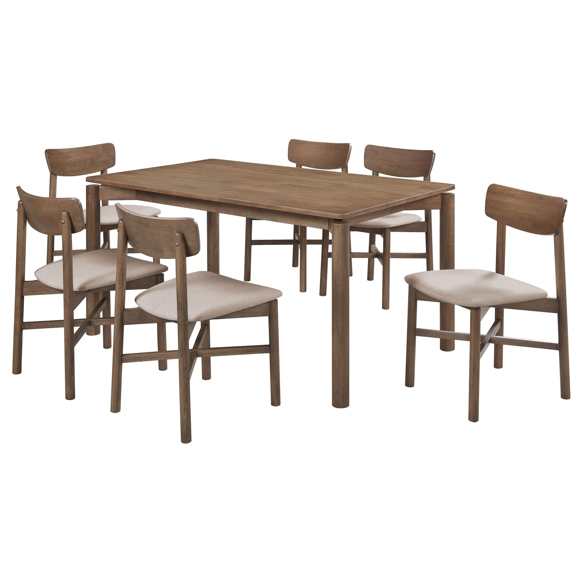 Parkridge Dining Table 7-Piece Set - Natural Walnut