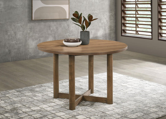 Crestmore Dining Table in Walnut - Coaster Furniture