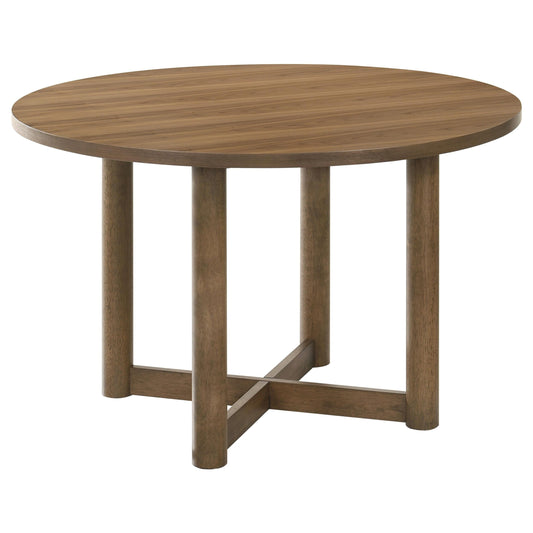 Crestmore Dining Table in Walnut - Coaster Furniture