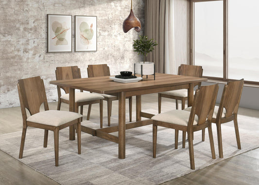 Crestmore Dining Table 7-Piece Set in Walnut - Coaster Furniture