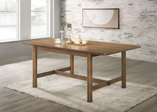 Crestmore Dining Table in Walnut - Coaster Furniture