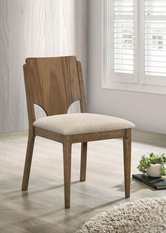 Crestmore Side Chair in Walnut - Coaster Furniture