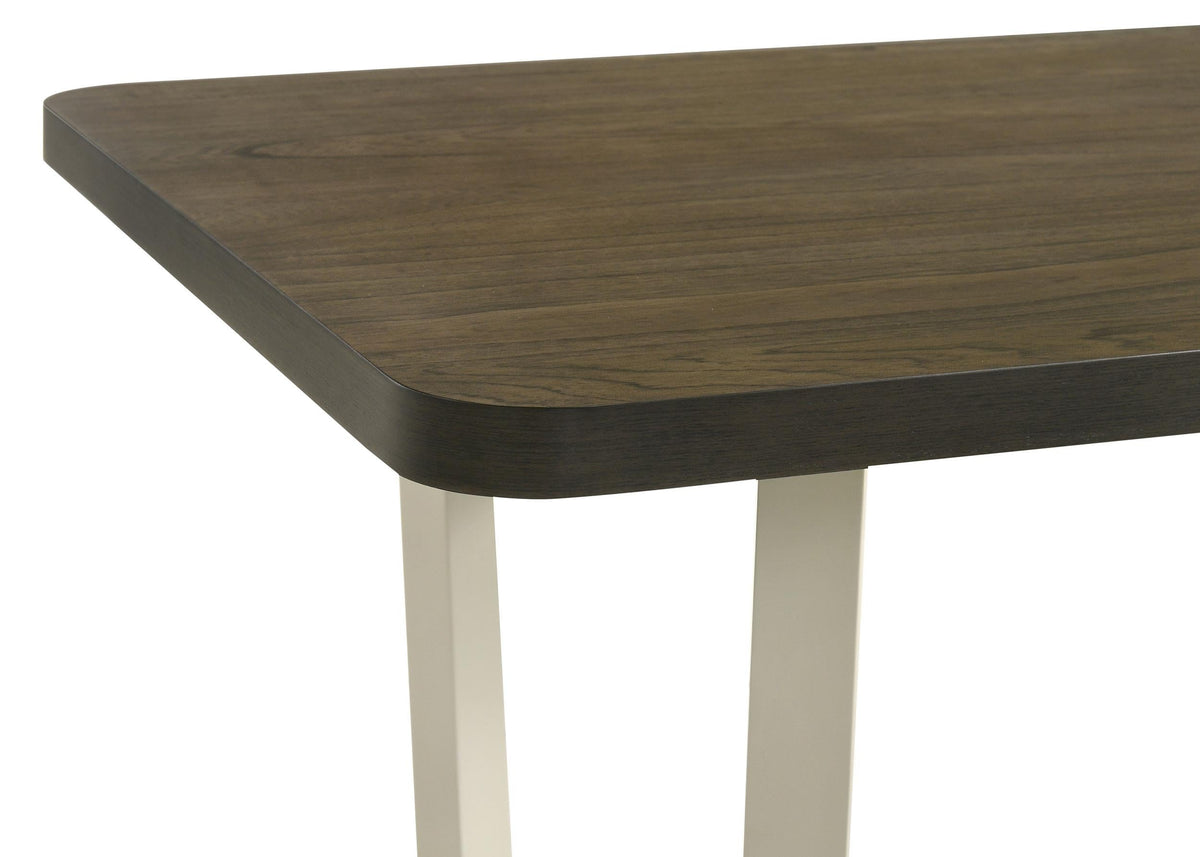 Biloxi Dining Table in Greyish Brown / Distressed White - Coaster Furniture