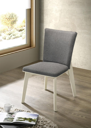 Biloxi Side Chair in Greyish Brown / Distressed White - Coaster Furniture